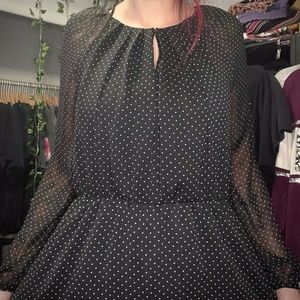 MNG Polka Dot Dress